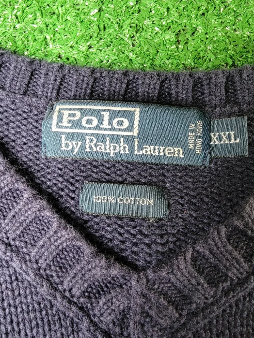 Polo Ralph Lauren Men's V Neck XXL Sweater Vest Blue Carolina Blue Pony Golf VTG